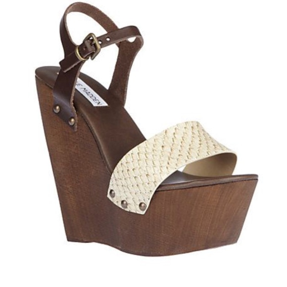 Steve Madden Behold Neutral Multi Wedges